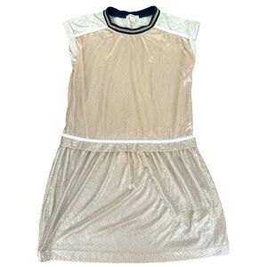 CREWCUTS J.Crew Girls Gold Shimmer Sleeveless Summer Dress Size 8